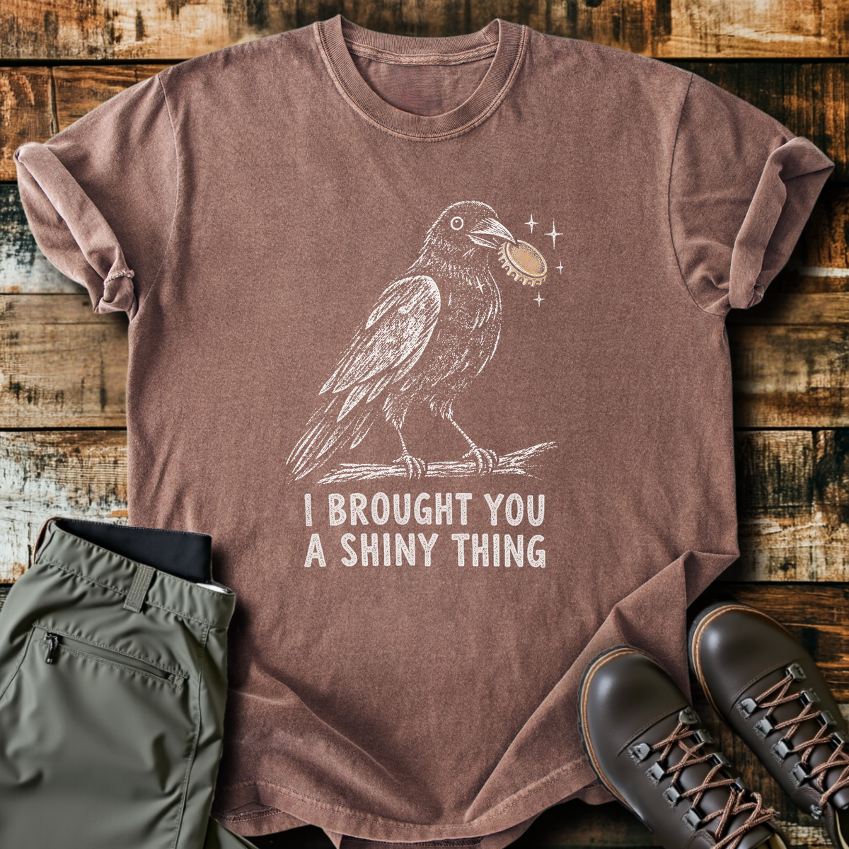 I Brought You A Shiny Thing T-Shirt product image 4