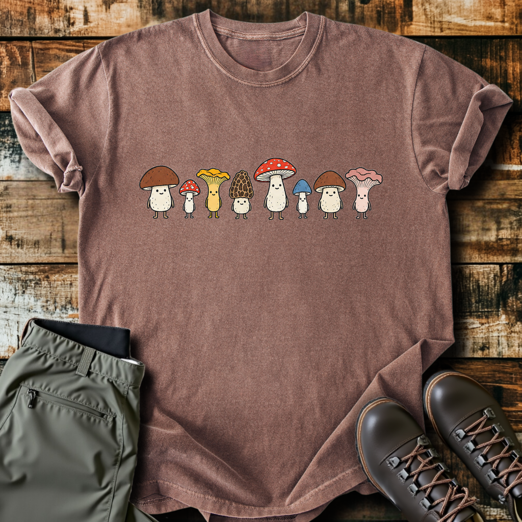 Mushroom Lineup T-Shirt product image 6