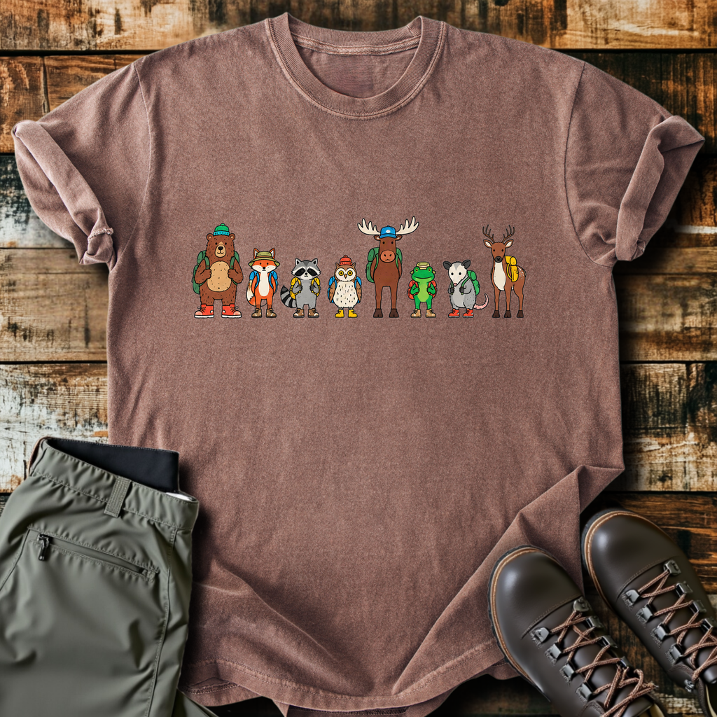 Hiking Critter Lineup T-Shirt product image 4