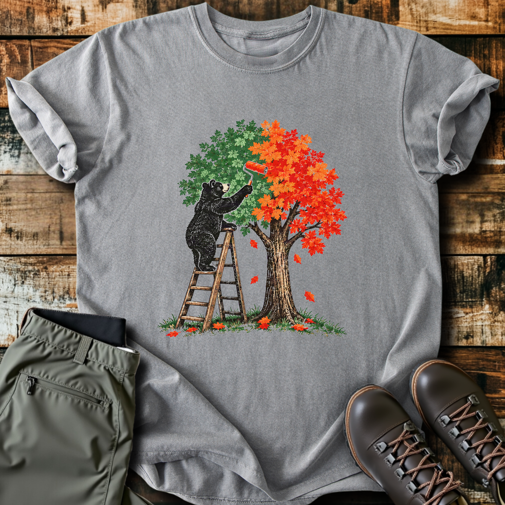 Painting Fall Bear T-Shirt product image 5
