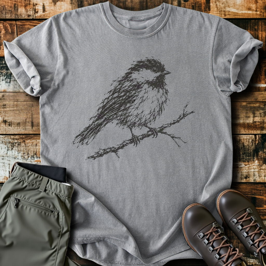 Scribble Chickadee T-Shirt product image 3