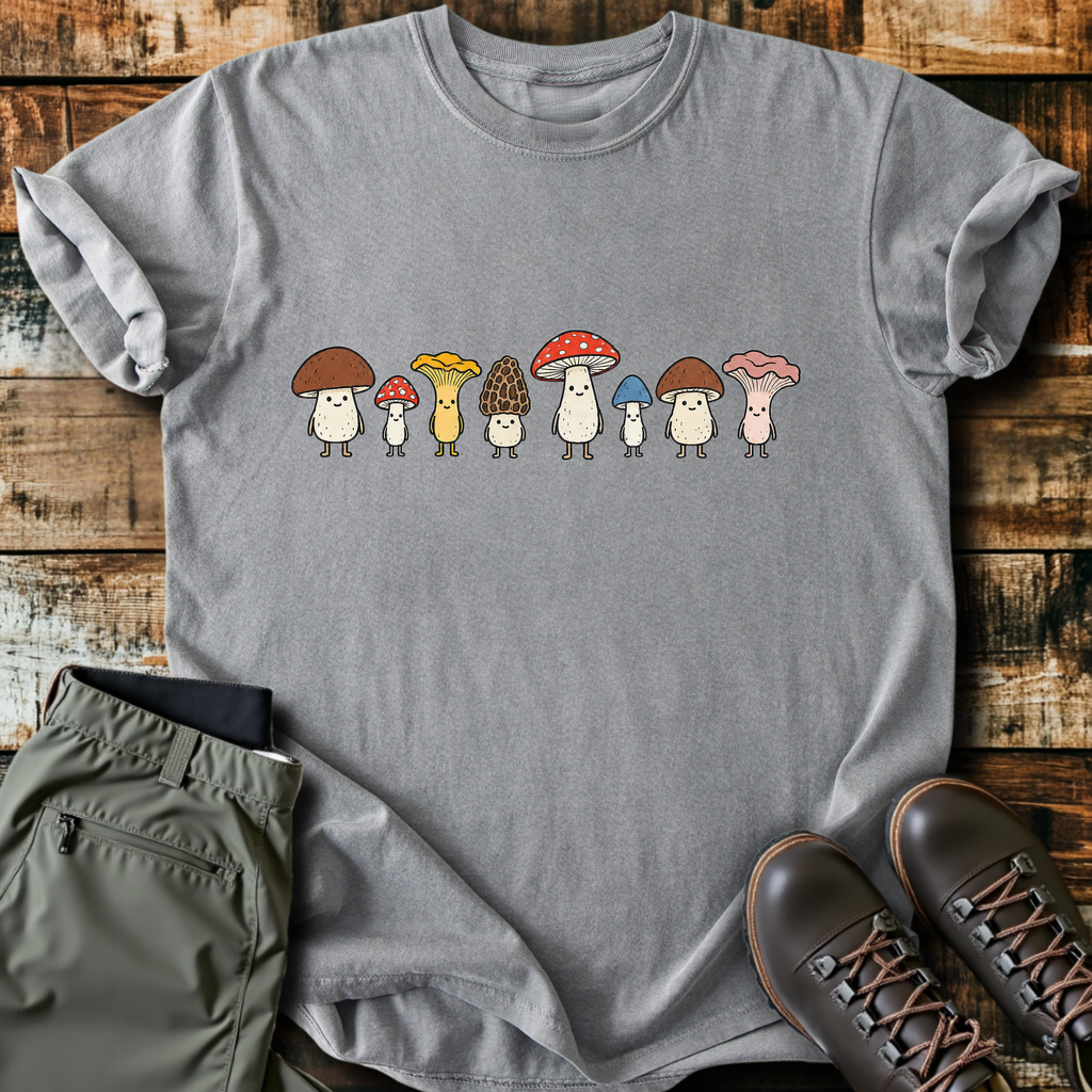 Mushroom Lineup T-Shirt product image 7