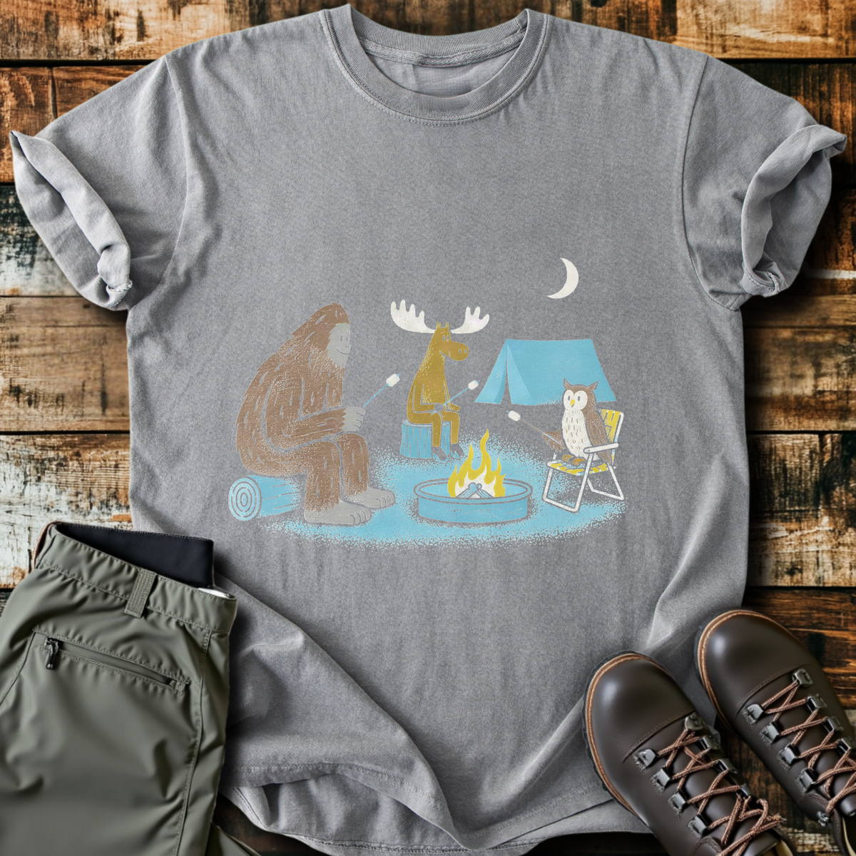 Cryptid Campfire Crew T-Shirt product image 7