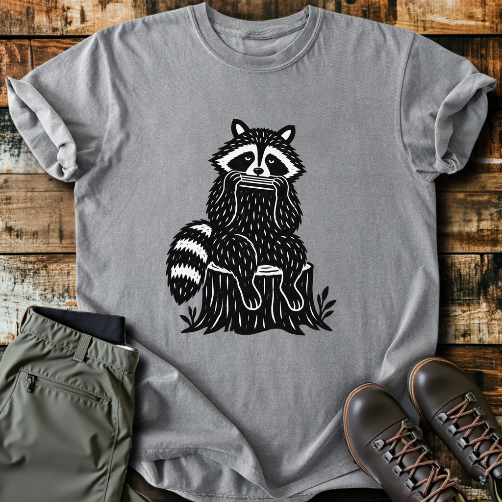 Raccoon On A Stump T-Shirt product image 4