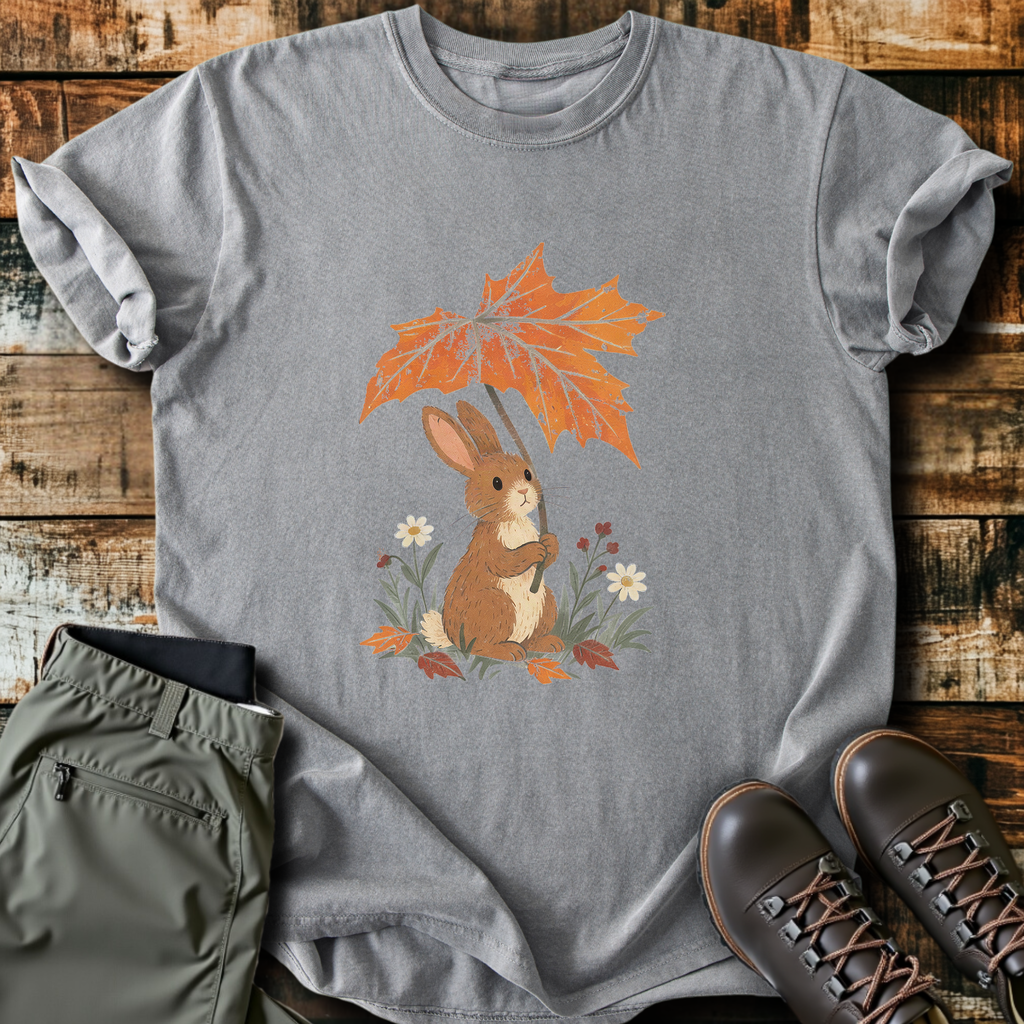 Leaf Umbrella Bunny T-Shirt product image 2
