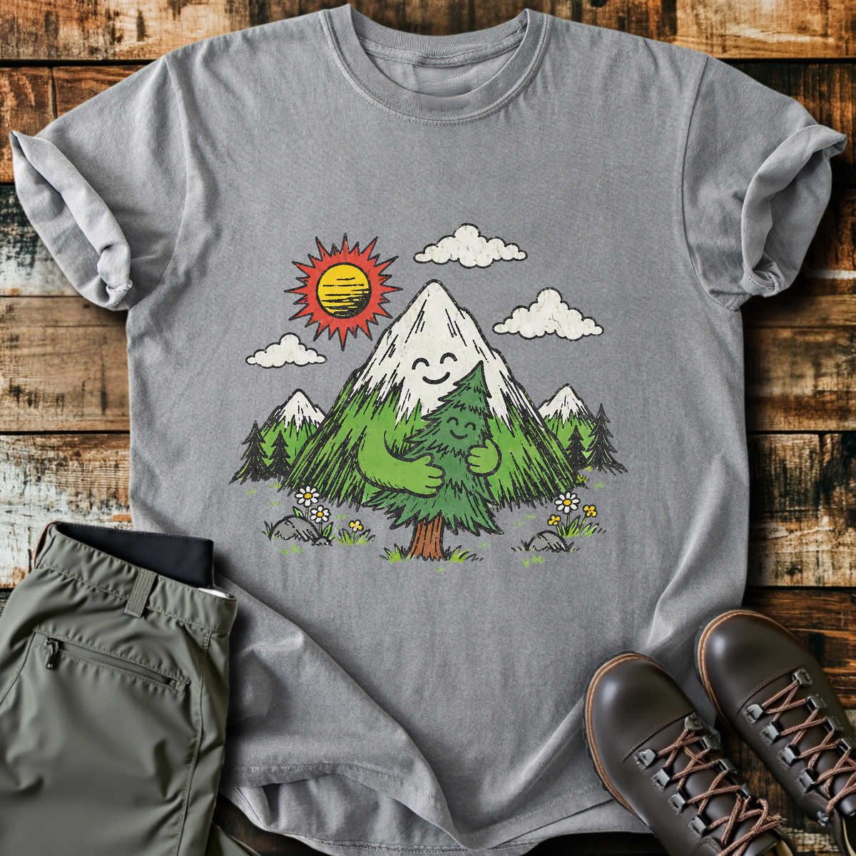 Mountain Hugs Tree T-Shirt product image 1