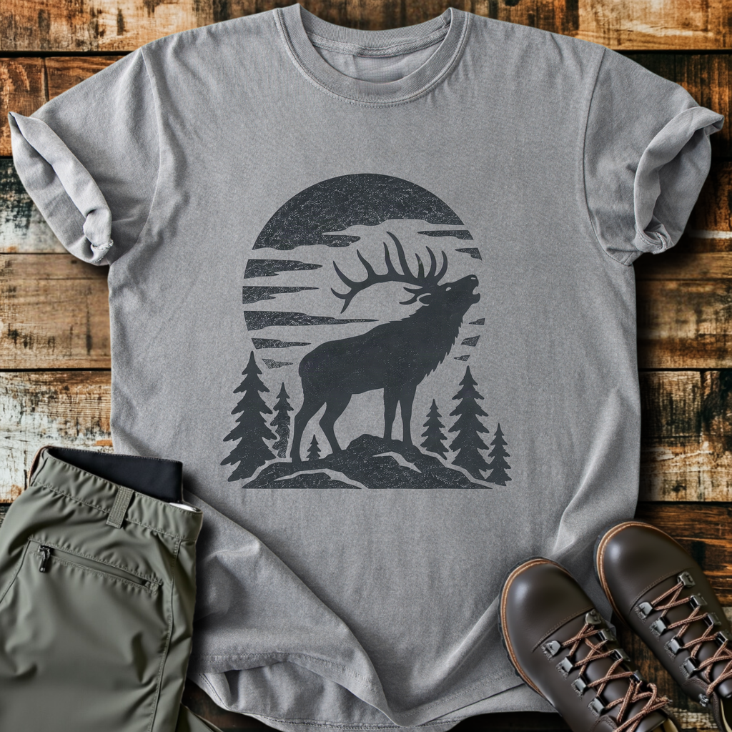 Bugling Elk Sunset T-Shirt product image 1