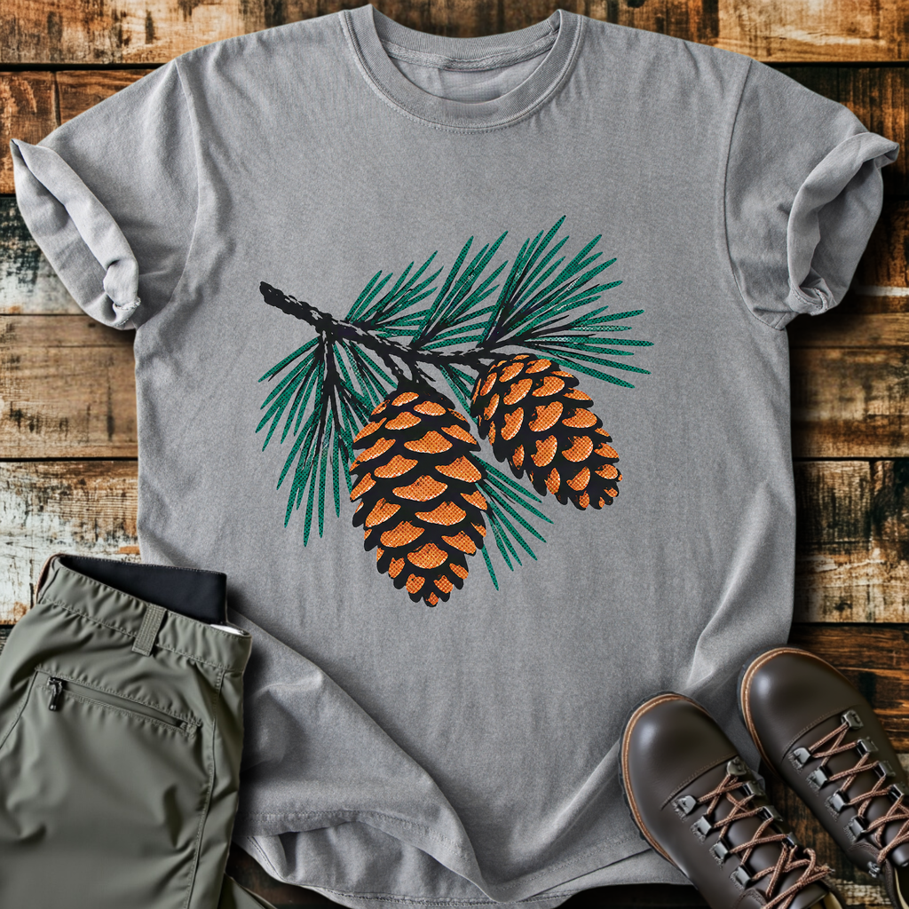 Pine Branch Cones T-Shirt product image 6