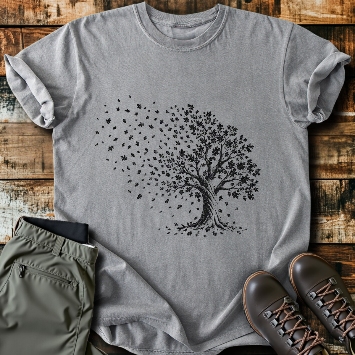 Windy Autumn Tree T-Shirt product image 4