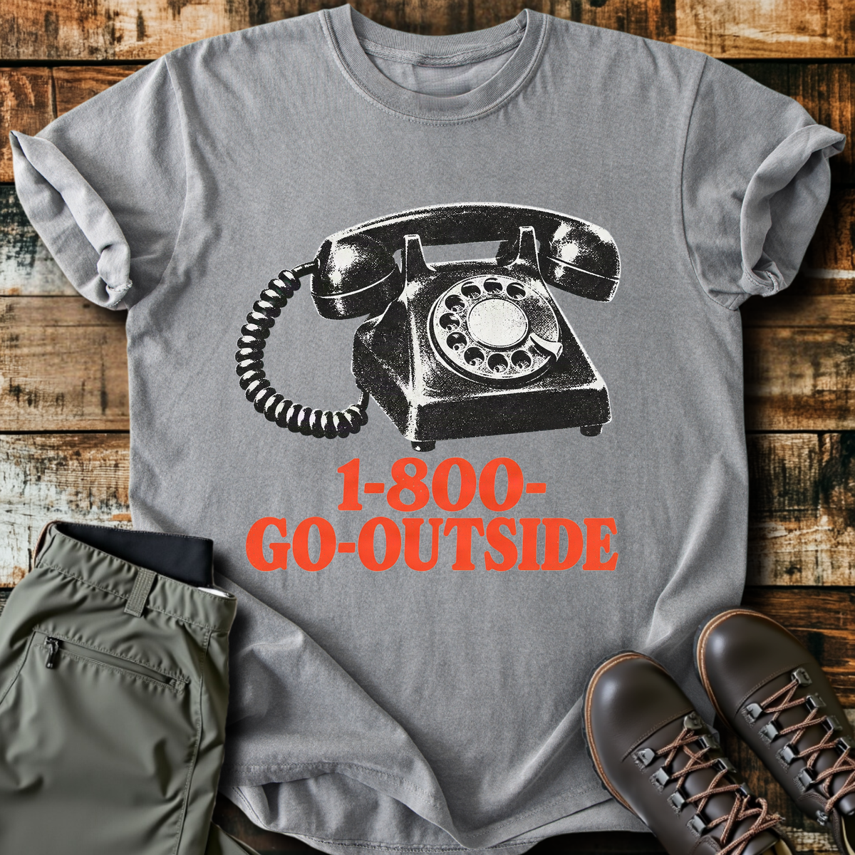1-800-Go-Outside T-Shirt product image 3