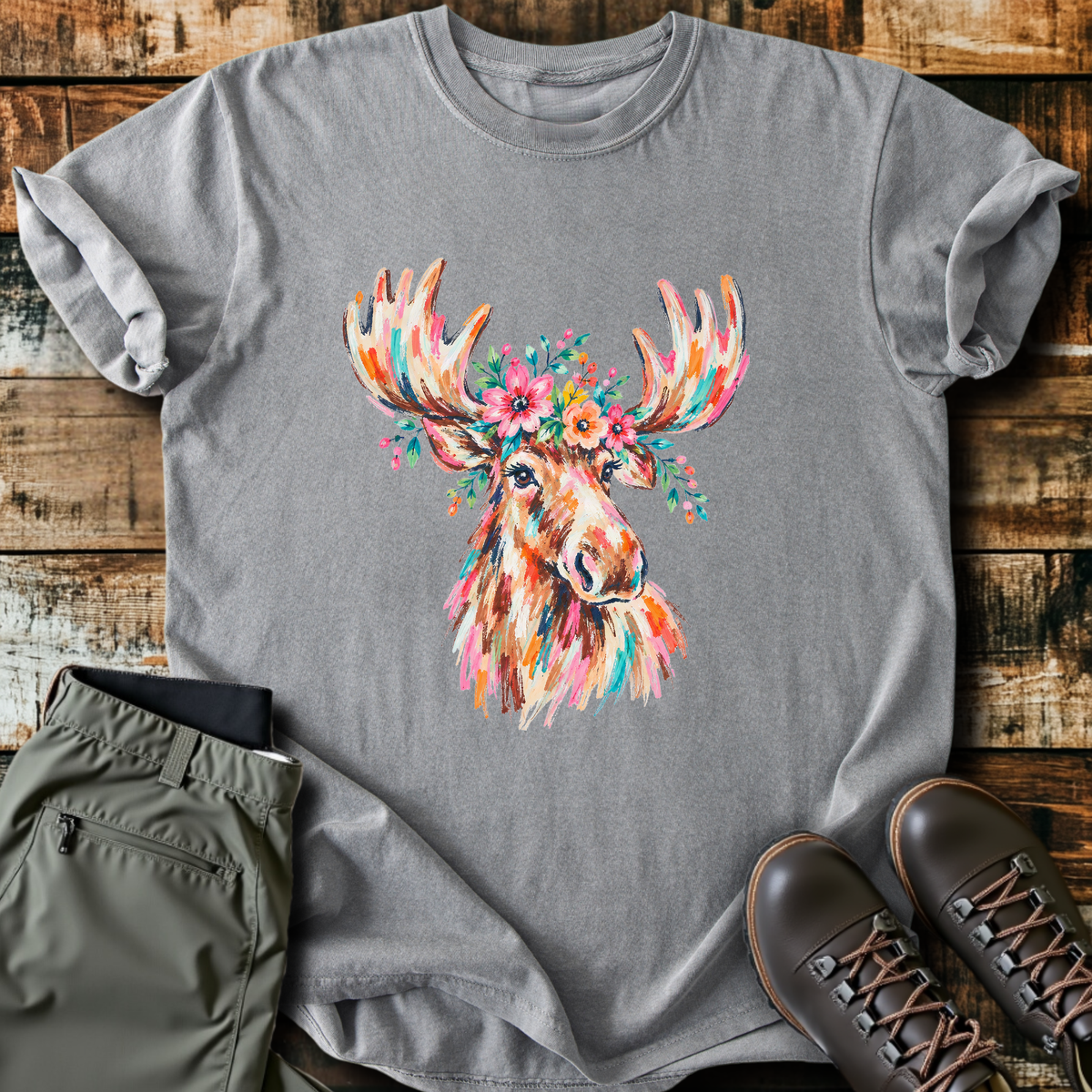 Wildflower Moose T-Shirt product image 5