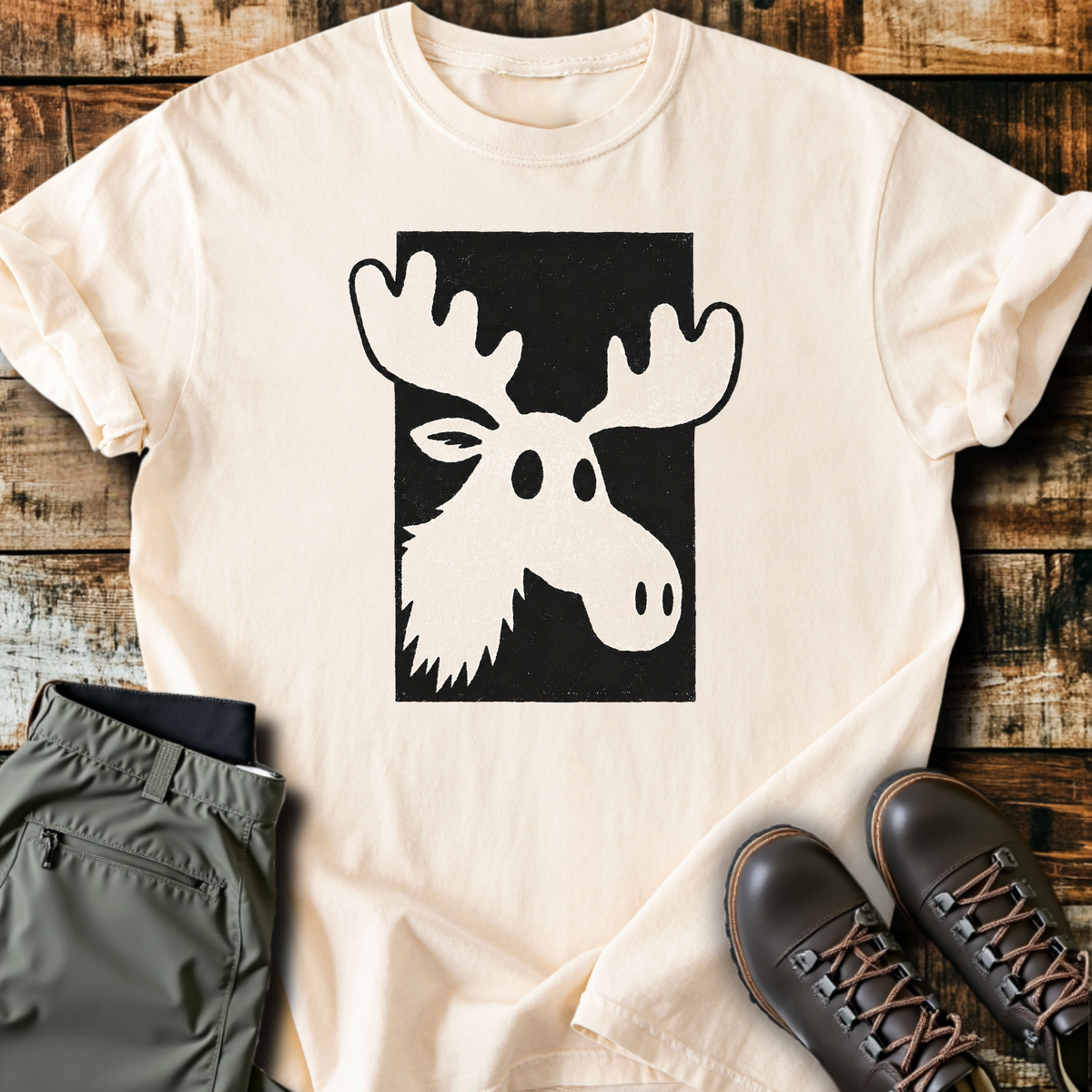 Moose Block Print T-Shirt product image 4