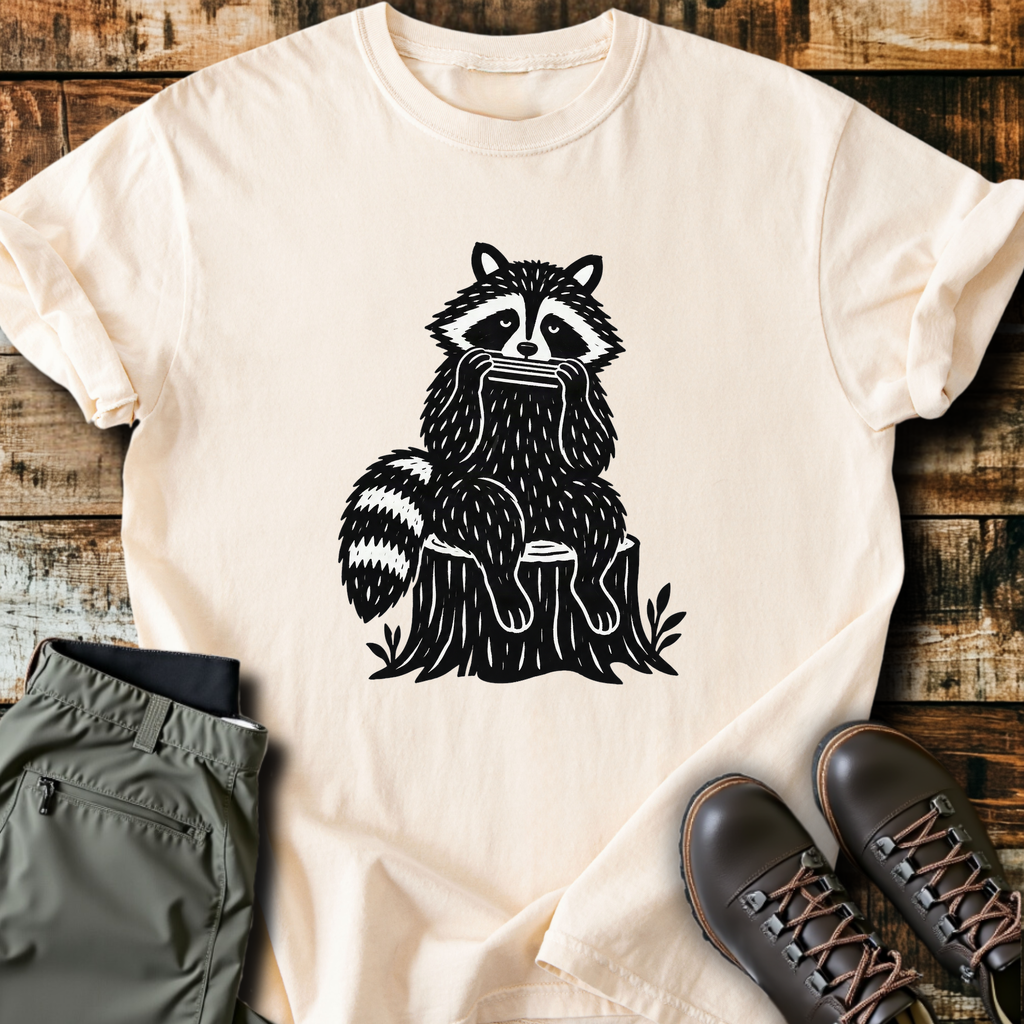 Raccoon On A Stump T-Shirt product image 2