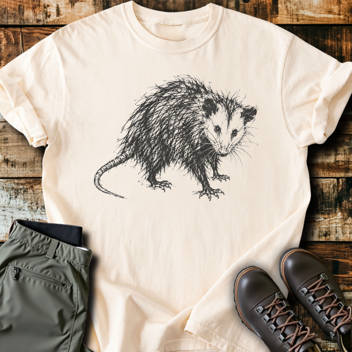 Scribble Opossum T-Shirt product image 4