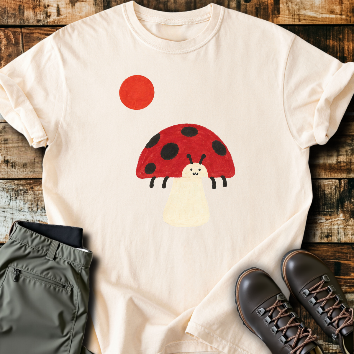Ladybug Mushroom T-Shirt product image 5