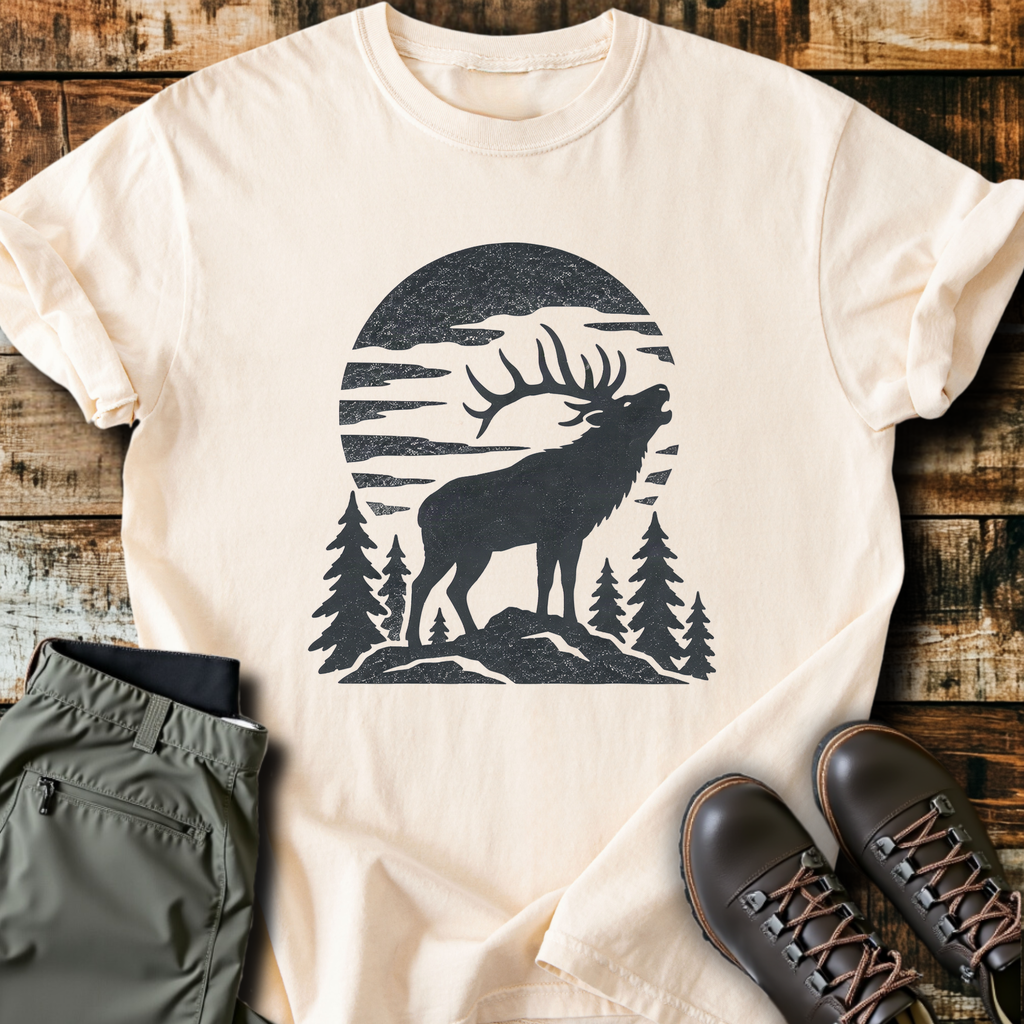 Bugling Elk Sunset T-Shirt product image 5