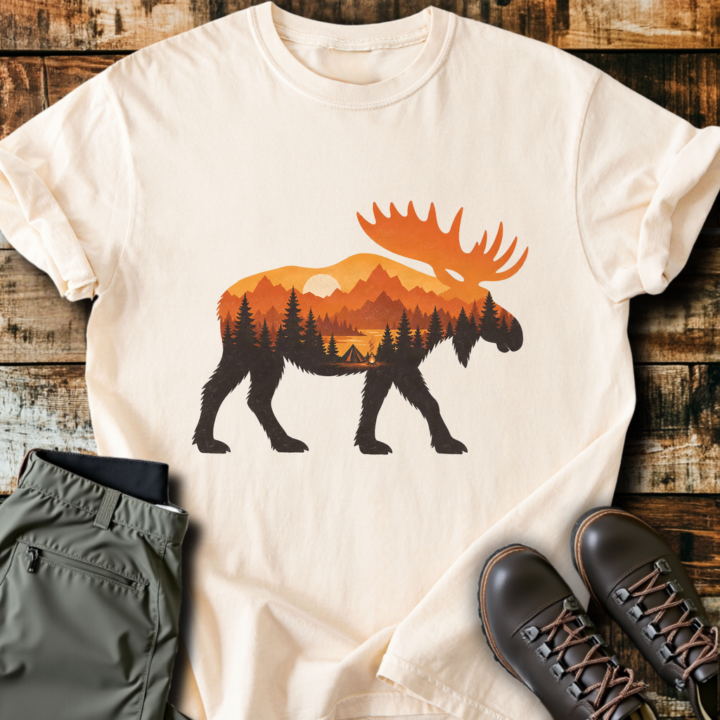 Autumn Moose Silhouette T-Shirt product image 2