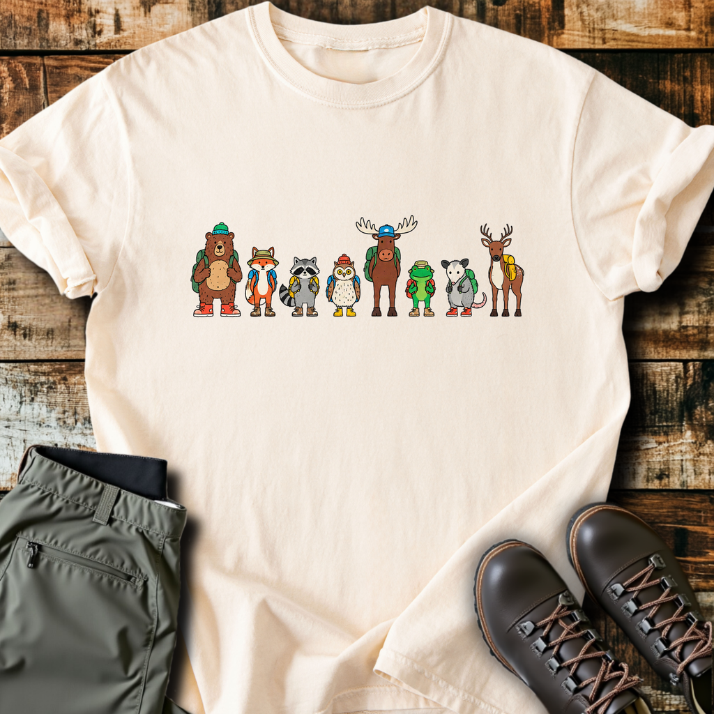 Hiking Critter Lineup T-Shirt product image 6