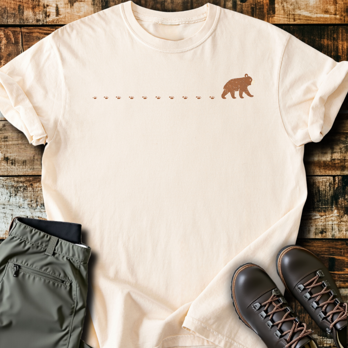 Bear Trail Tracks T-Shirt product image 5
