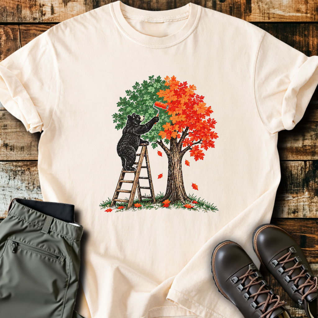 Painting Fall Bear T-Shirt product image 6