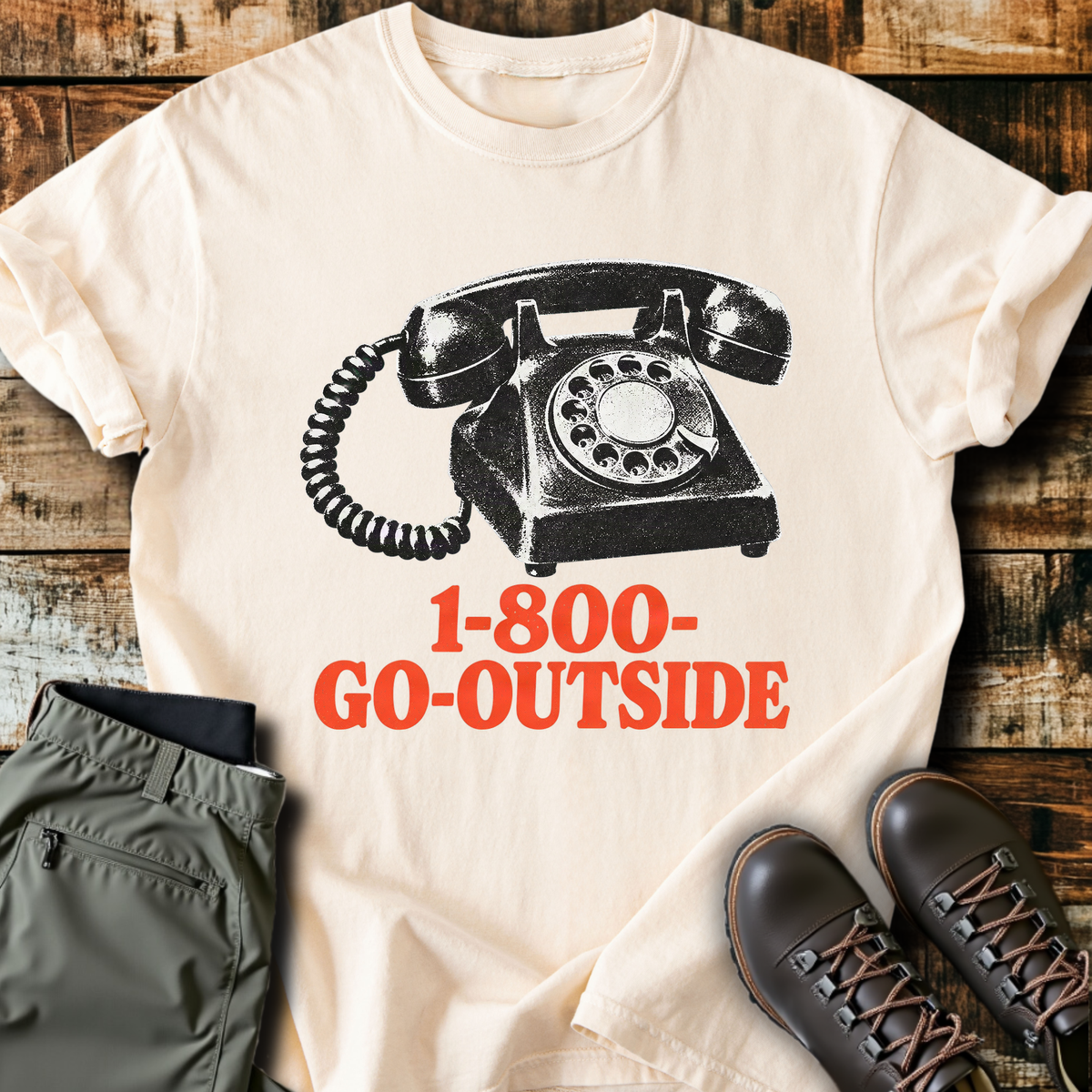 1-800-Go-Outside T-Shirt product image 4