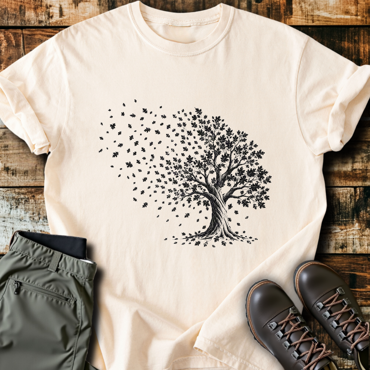Windy Autumn Tree T-Shirt product image 5