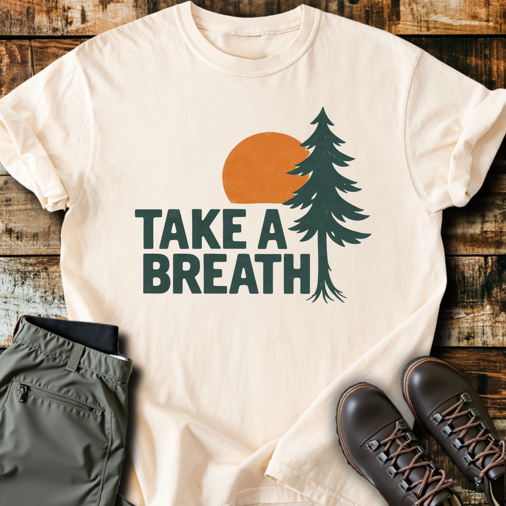 Take A Breath Pine T-Shirt product image 4