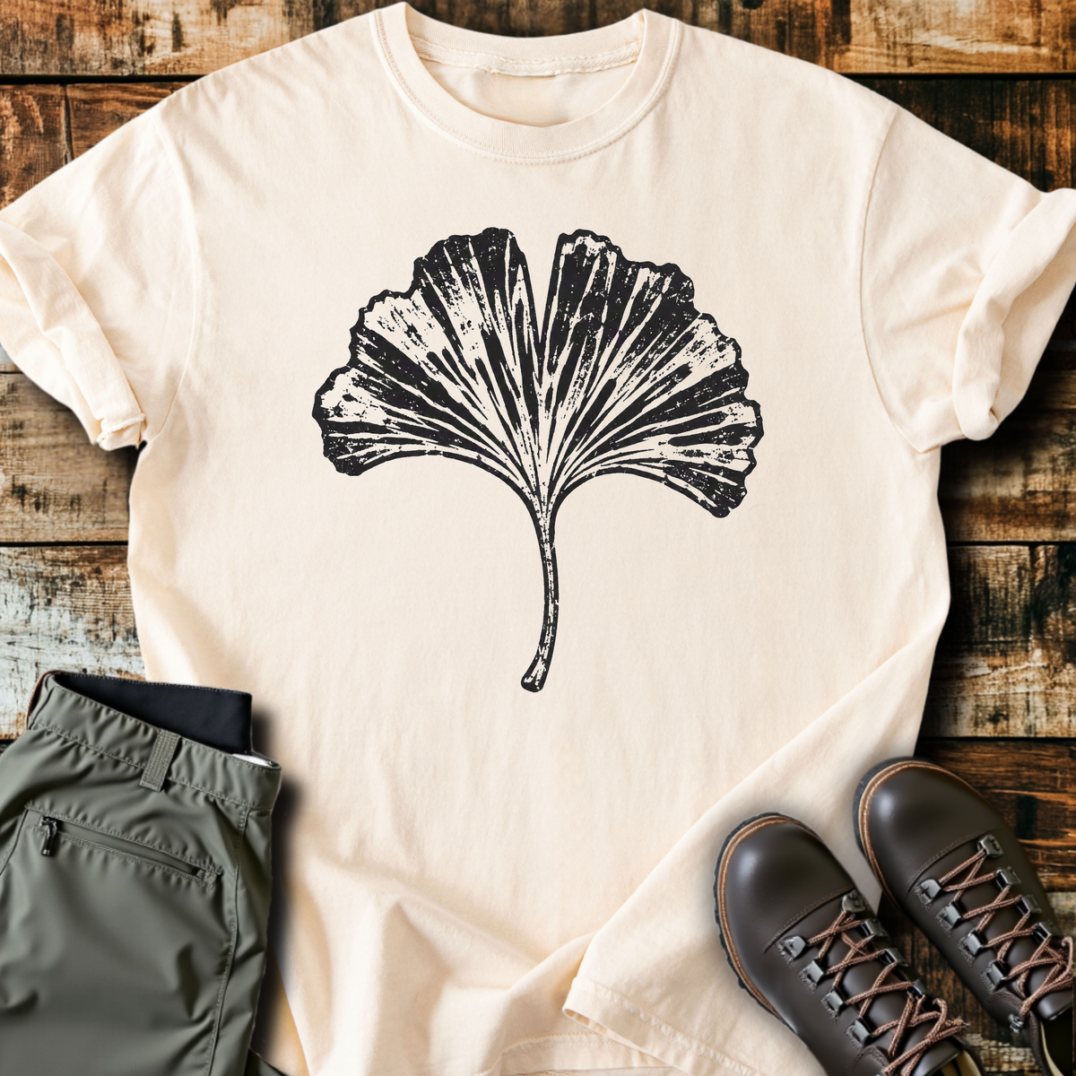Ginkgo Leaf Print T-Shirt product image 5