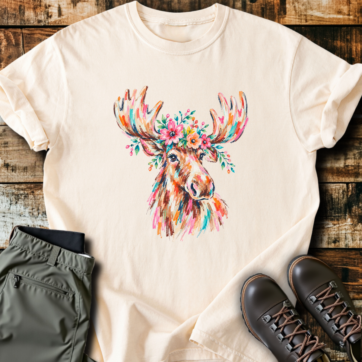 Wildflower Moose T-Shirt product image 6