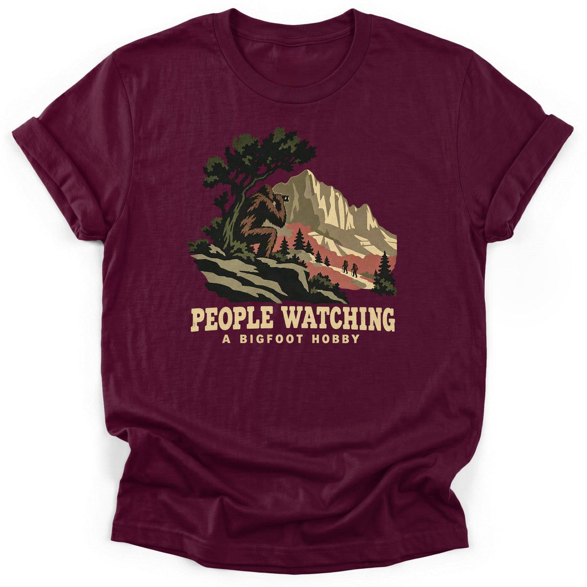 Bigfoot People Watching T-Shirt product image 6