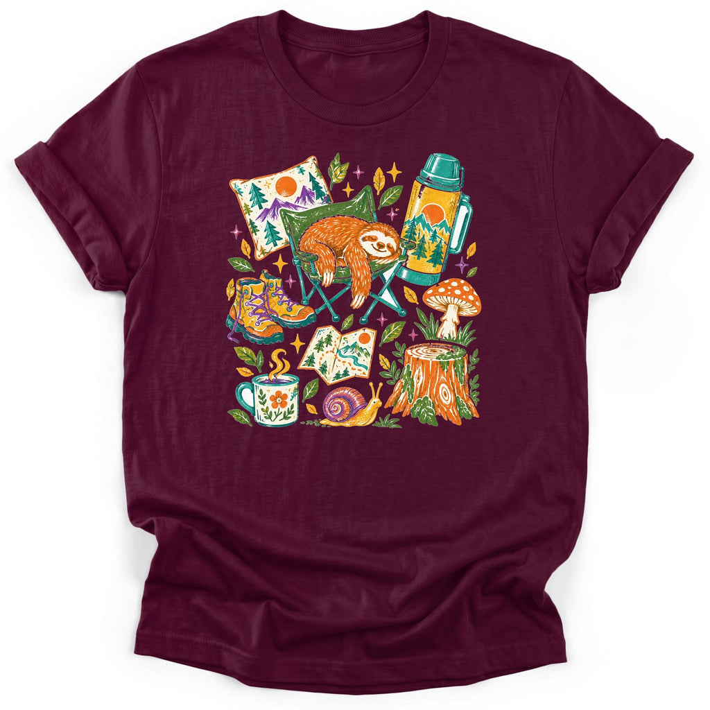 Sloth Camp Nap T-Shirt product image 1