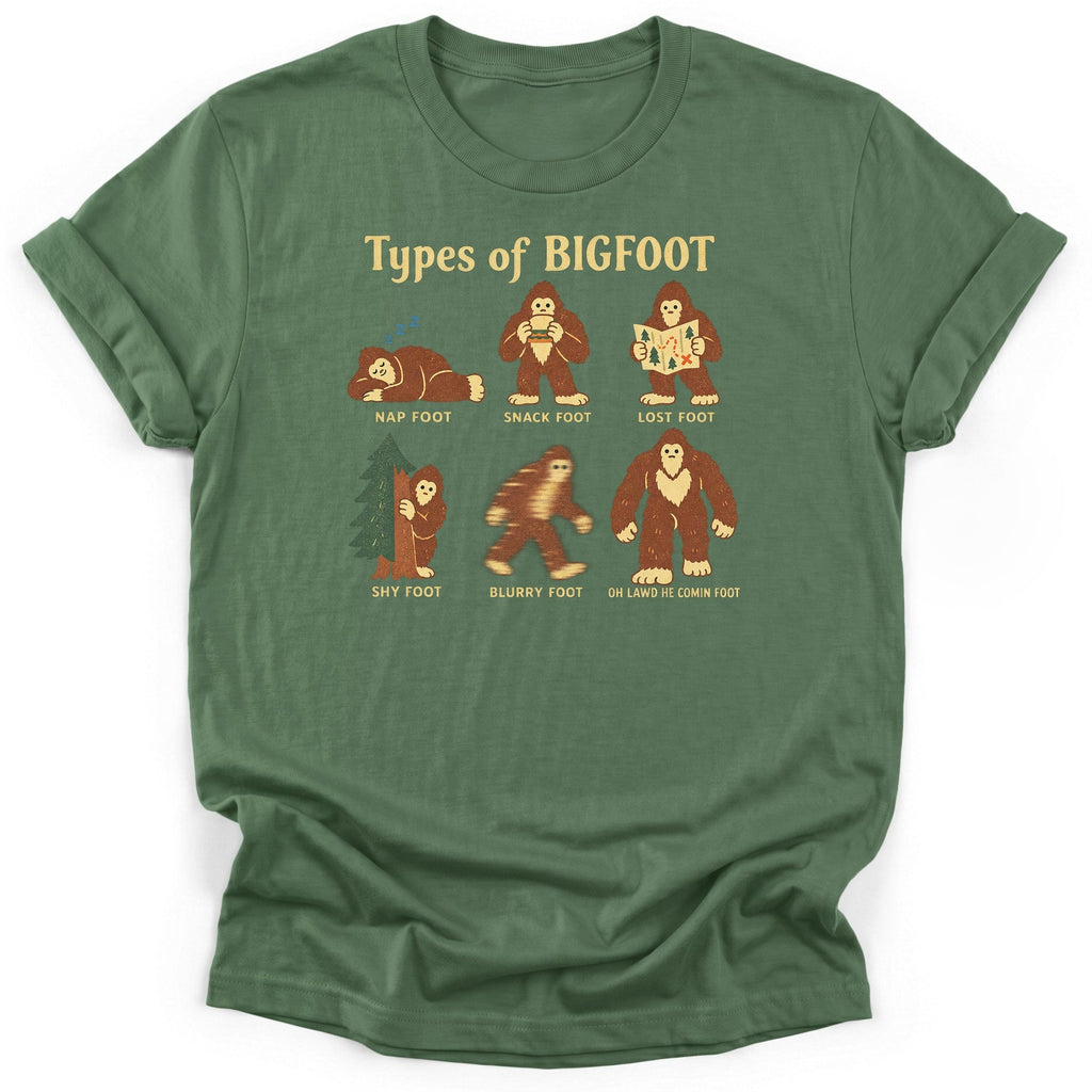 Types Of Bigfoot T-Shirt product image 5