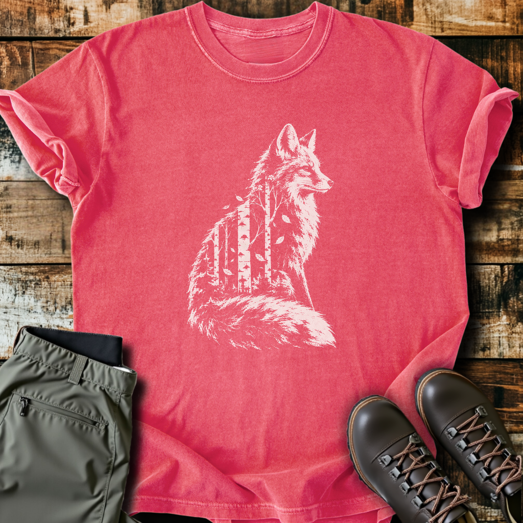 Fox Forest Double Exposure T-Shirt product image 5