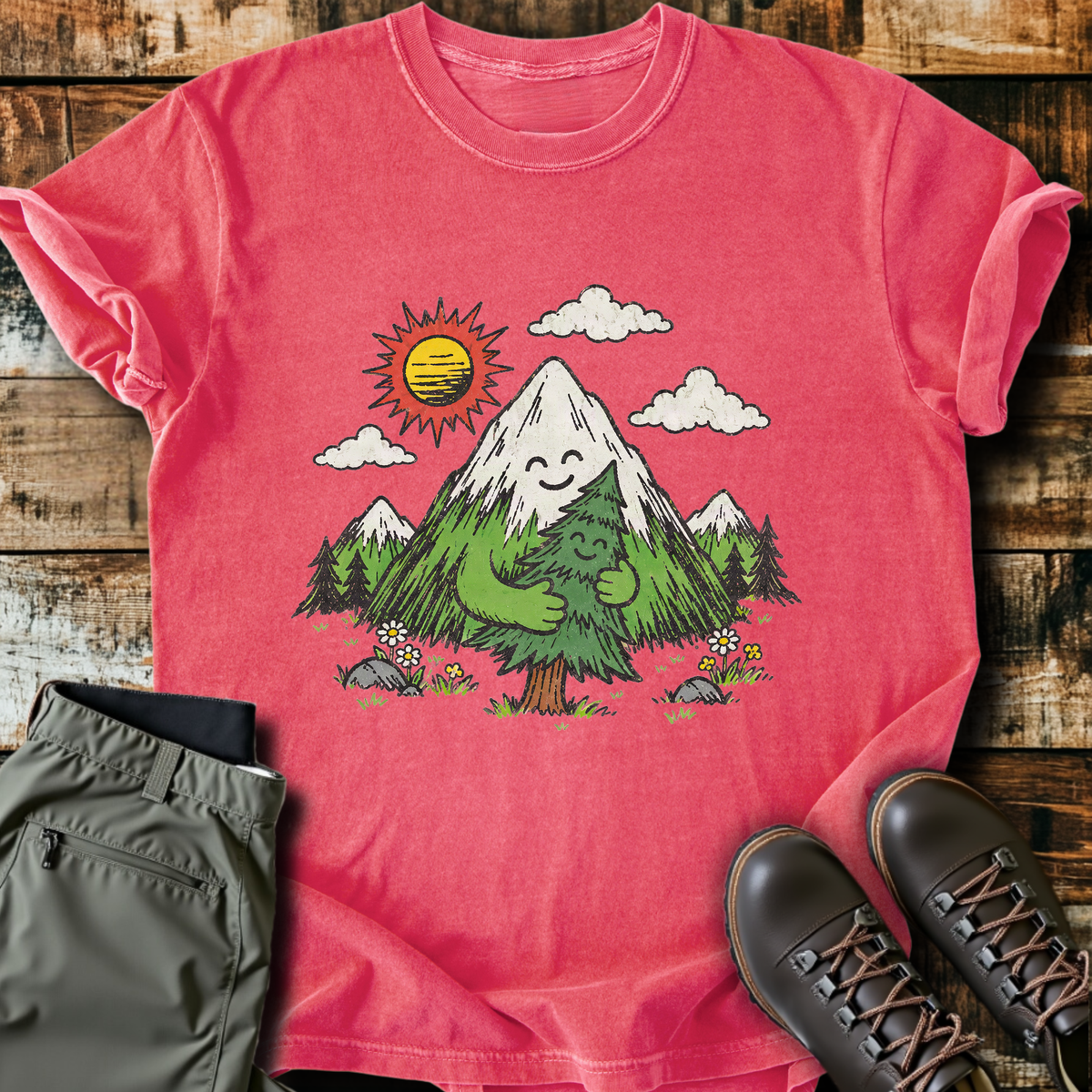 Mountain Hugs Tree T-Shirt product image 8