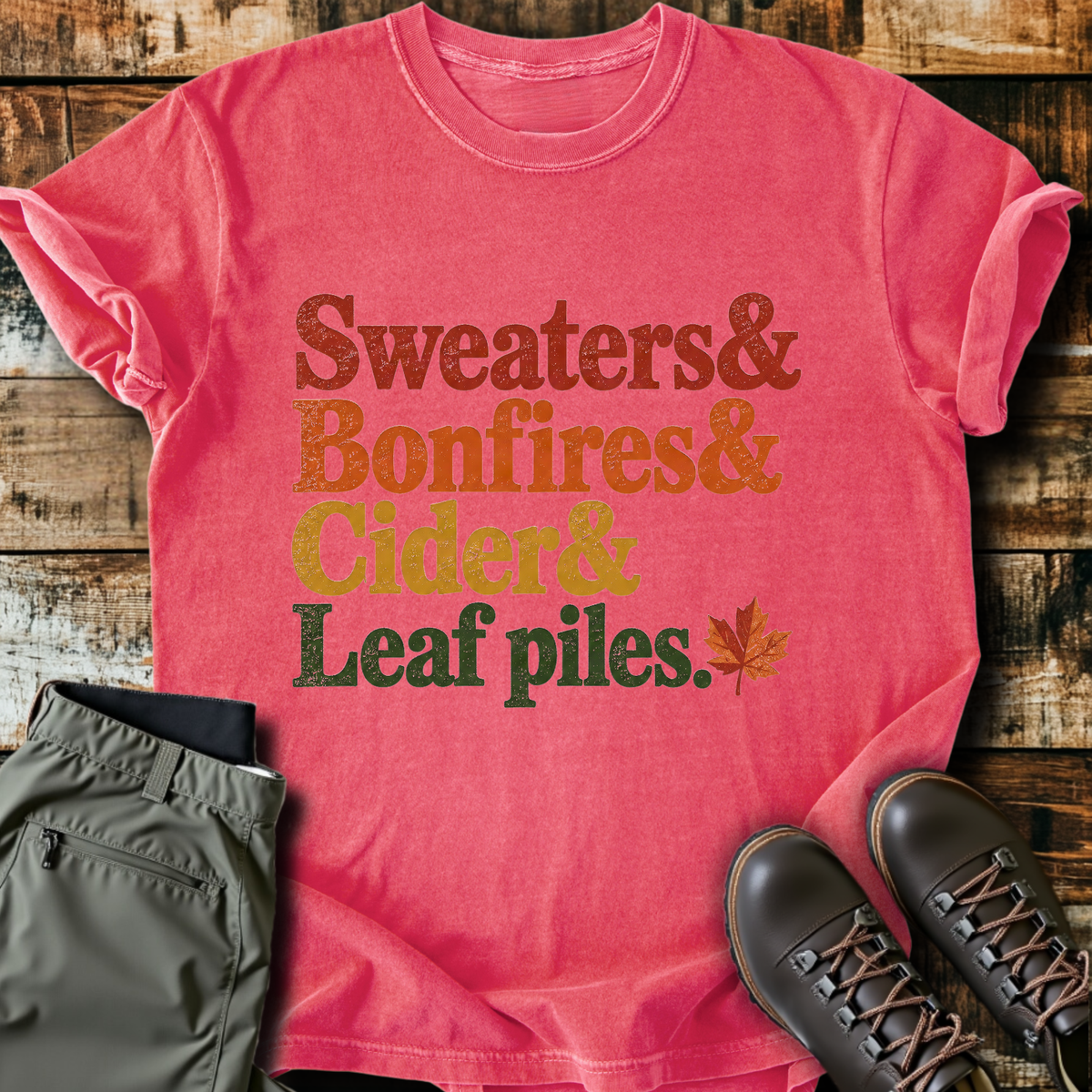 Sweaters And Bonfires T-Shirt product image 7