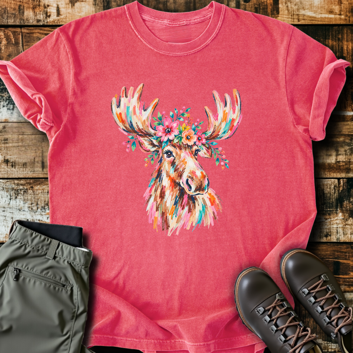 Wildflower Moose T-Shirt product image 7