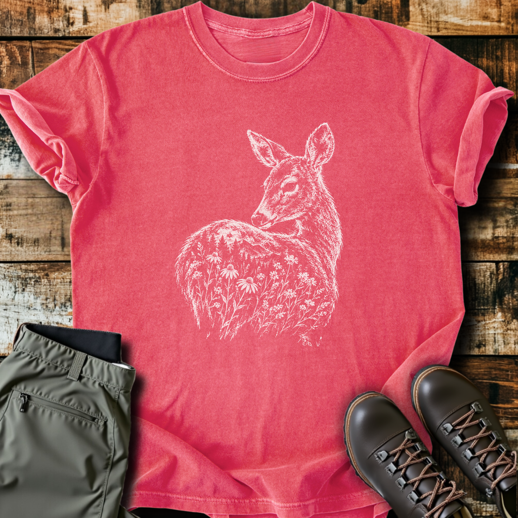 Wildflower Deer T-Shirt product image 5