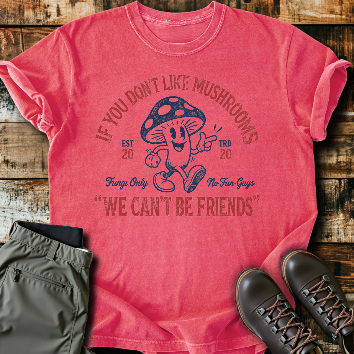 No Fun-Guys Mushroom T-Shirt product image 1