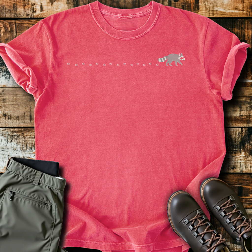 Raccoon Trail Tracks T-Shirt product image 4