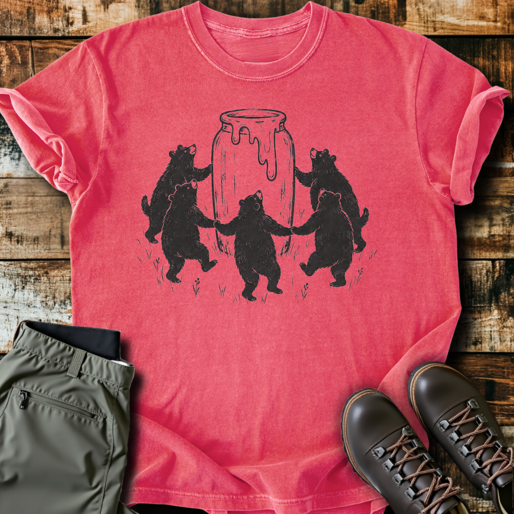 Bear Honey Pot Circle T-Shirt product image 5