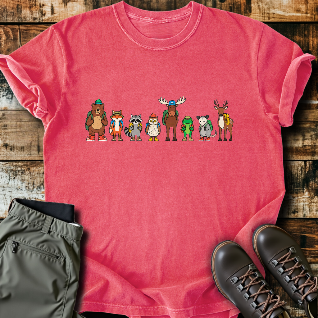 Hiking Critter Lineup T-Shirt product image 7