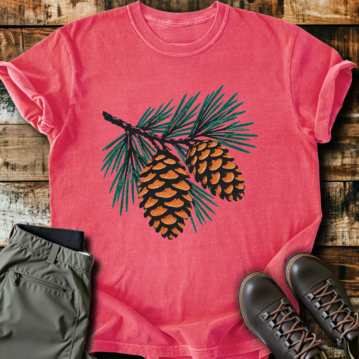 Pine Branch Cones T-Shirt product image 8