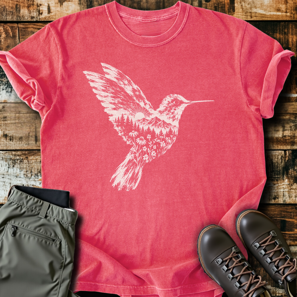 Wildflower Hummingbird T-Shirt product image 4