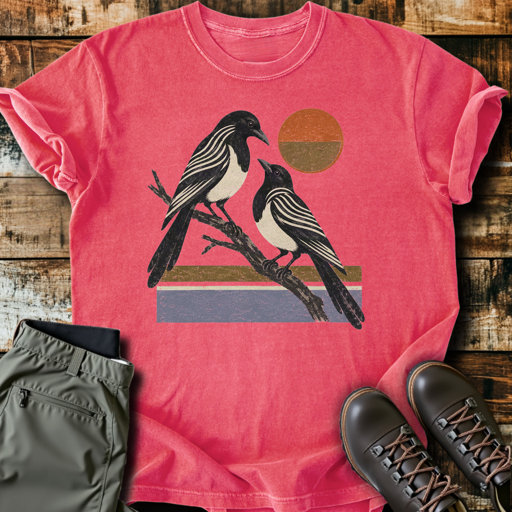 Striped Magpie Pair T-Shirt product image 1