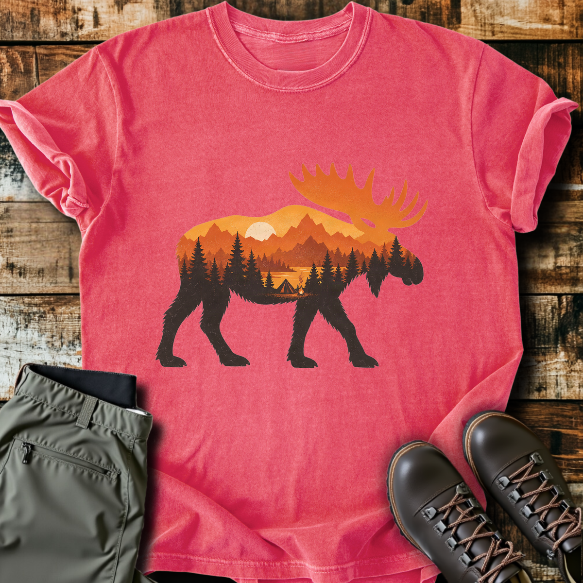 Autumn Moose Silhouette T-Shirt product image 8