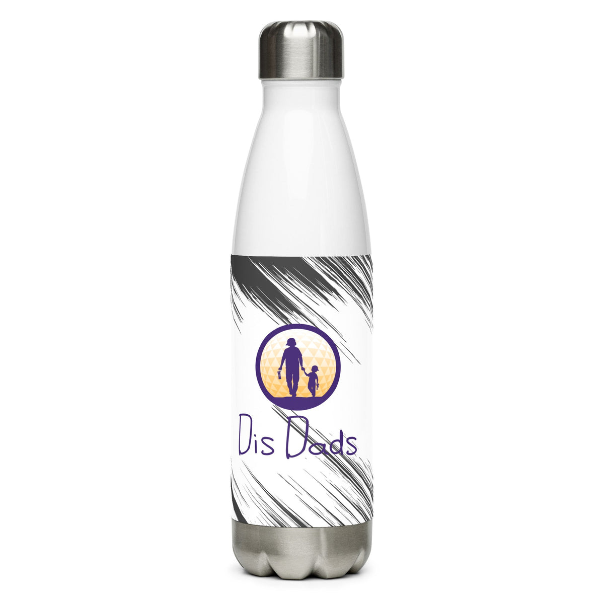 Dis Dads Stainless Steel Water Bottle Leak-Proof & Durable