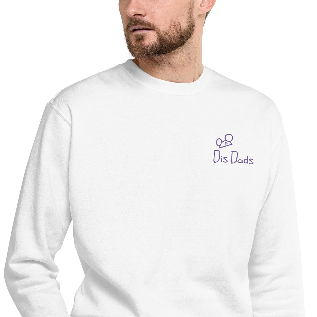 Dis Dads Magic Ears Unisex Premium Embroidered Sweatshirt