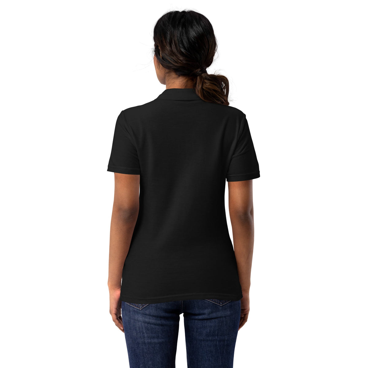 I LOVE Dis Dads Women’s Pique Polo Shirt Mom Approved
