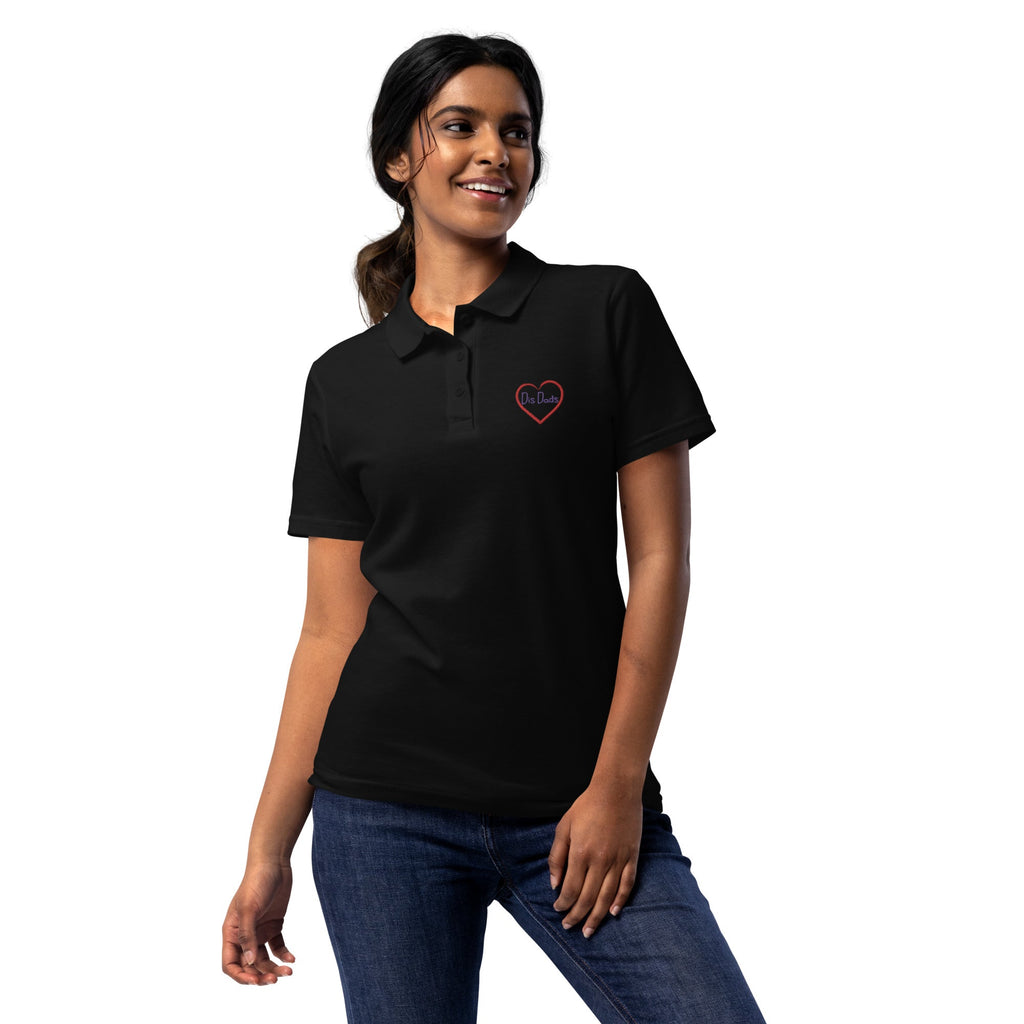 I LOVE Dis Dads Women’s Pique Polo Shirt Mom Approved