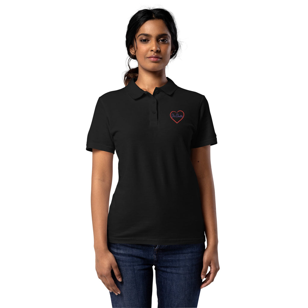 I LOVE Dis Dads Women’s Pique Polo Shirt Mom Approved